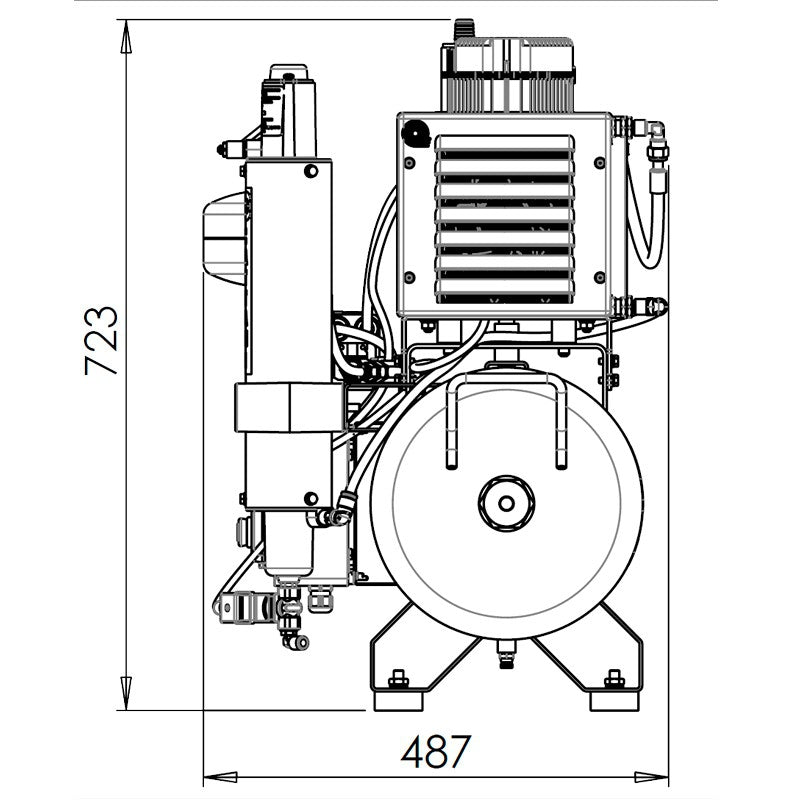 AC100 Cattani Oil Free Compressor 013130