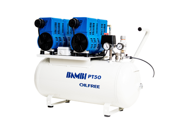 Bambi PT50 Compressor - Ultra Low Noise - Oil Free (50 Litres, 1.5 HP) Brand new