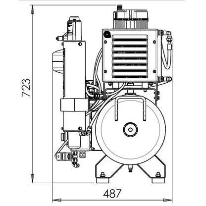 AC100 Cattani Oil Free Compressor 013130